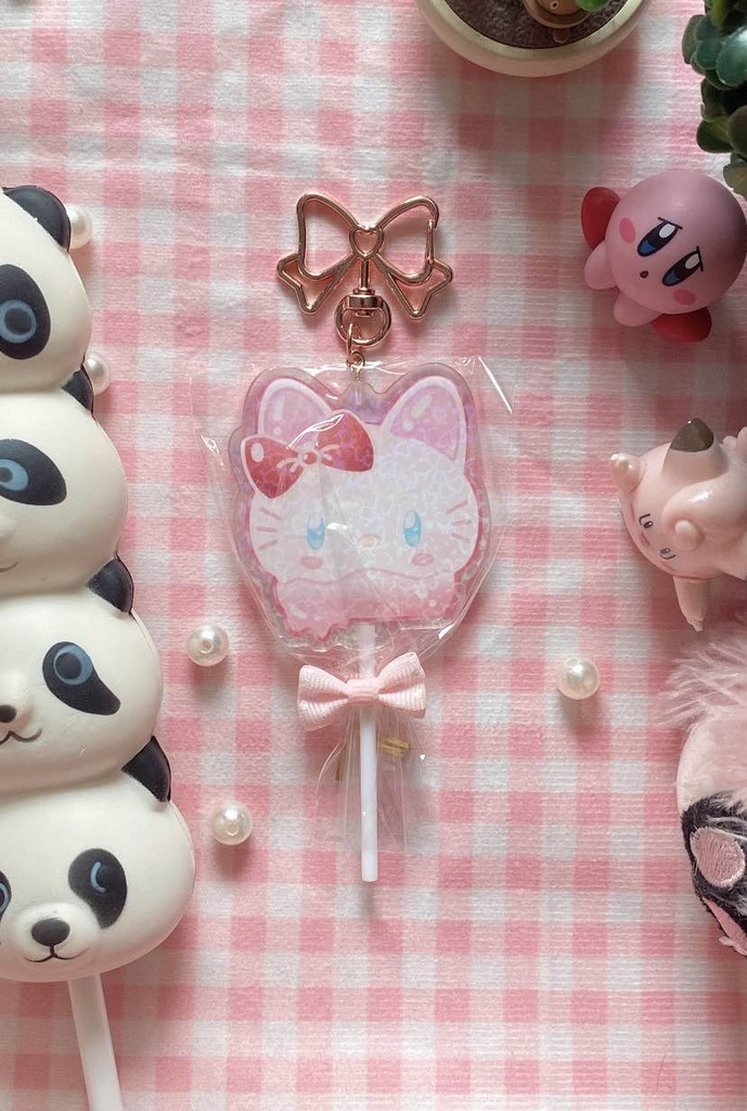 Porte Clé Sucette Hello Kitty